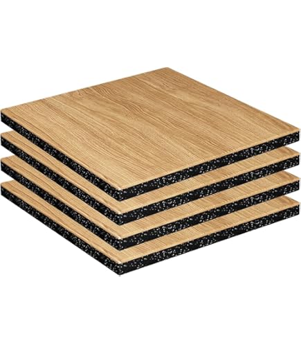 Amazon.co.jp: AOVOCO ジムマット 50×50cm 厚さ25mm 4枚セット 衝撃